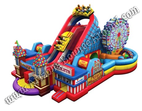 Carnival themed obstacle course rental